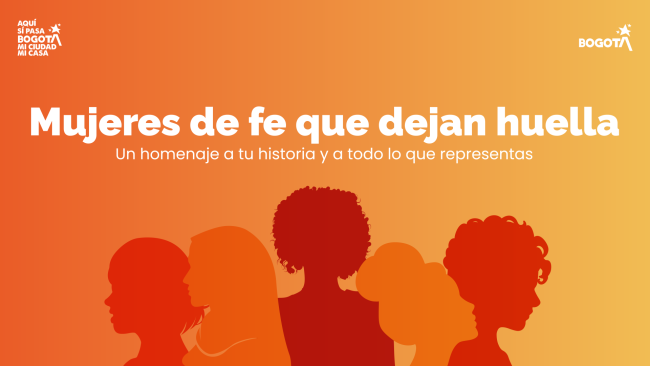 Logo de evento Mujeres de fe que dejan huella