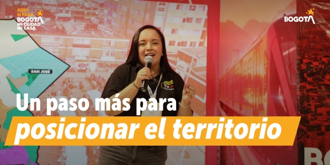 Alcaldesa local de Rafael Uribe Uribe realizando su presentación en ANATO 2026