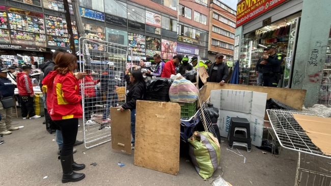 Recuperación del espacio público en San Victorino