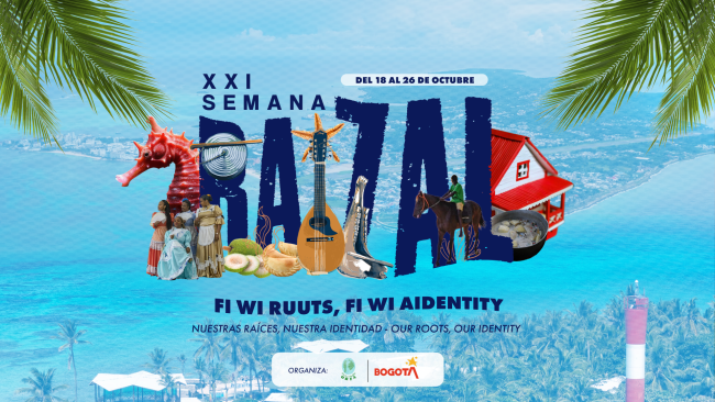 Logo conmemoración XXI Semana Raizal