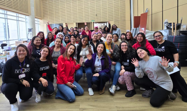 Entrega de insumos a emprendedoras mujeres de la localidad de Usme