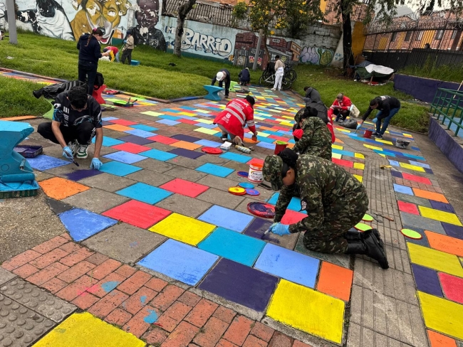 Comunidad, entidades distritales y fuerza pública unieron esfuerzos para recuperar este espacio del barrio Las Cruces 