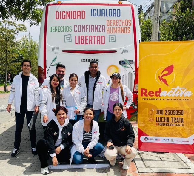 RedActiva lidera acciones clave contra la trata de personas en Bogotá