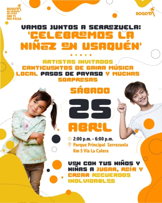Usaquén celebra la niñez con una gran jornada cultural en Serrezuela