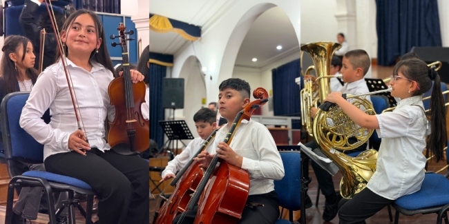 Niños y niñas brillaron en el concierto del Centro Filarmónico Local de Barrios Unidos