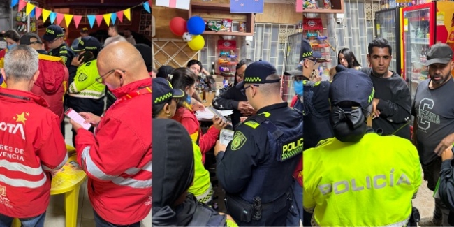 La Alcaldía Local de Barrios Unidos, en articulación con la Policía Nacional y la Secretaría Distrital de Seguridad, adelantó un operativo de Inspección, Vigilancia y Control (IVC) en los barrios Doce de Octubre y Gaitán para verificar el cumplimiento del artículo 87 de la Ley 1801 de 2016