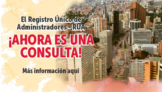 Accede al RUA y consulta gratis quién administra una propiedad horizontal en Bogotá. Servicio digital, ágil y disponible las 24 horas.