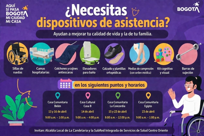 Acceso fácil a dispositivos de asistencia personal en La Candelaria