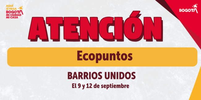 Programación de ecopuntos en Barrios Unidos