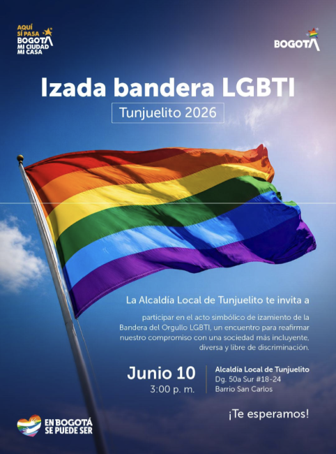 Tunjuelito izará la bandera LGBTI por la inclusión y diversidad