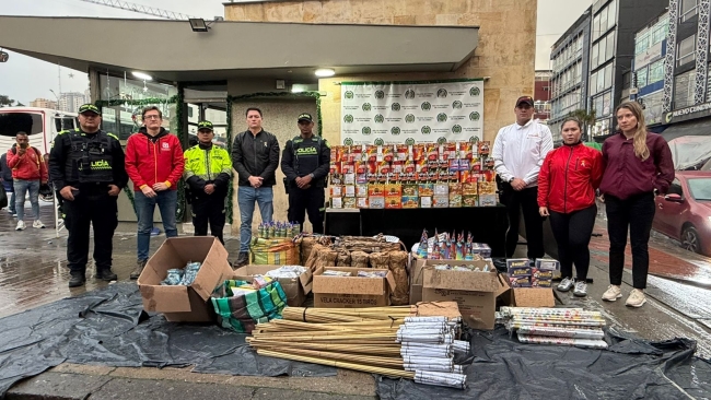 Incautan 381 kilos de pólvora en San Victorino