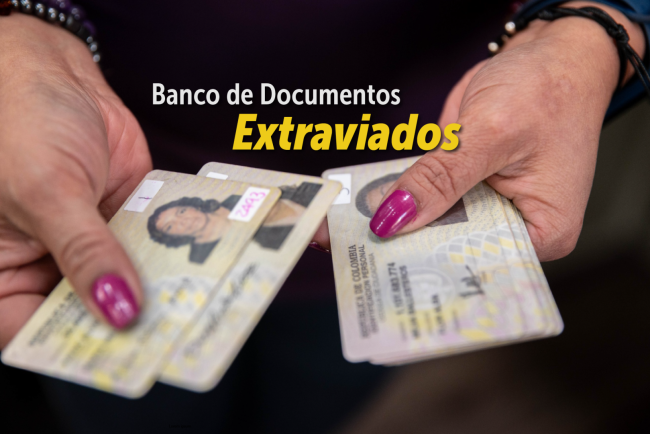 Cedulas que se han perdido en Bogotá, y reposan en el banco de Documentos Extraviados de la Secretaría de Gobierno.