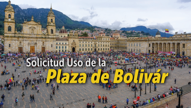 En la imagen se muestra la Plaza de Bolívar de Bogotá con gran afluencia de personas. 