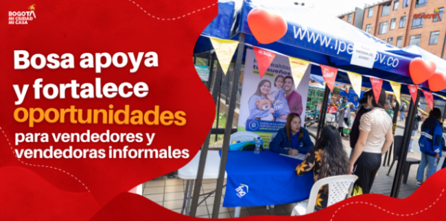 Bosa apoya y fortalece oportunidades para vendedores y vendedoras 