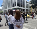 Equipo de Diálogo en manifestación