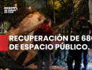 Operativo interinstitucional permitió recuperar 680 metros de espacio público y sensibilizar a comerciantes de 46 establecimientos para prevenir la extorsión.