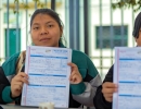 Mujeres Embera en feria de empleabilidad la Candelaria
