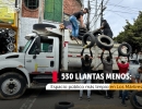 Más de 500 llantas fueron retiradas en Los Mártires