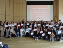 Mujeres en graduación de licencias de conducción