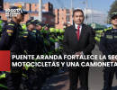 Puente Aranda fortalece la seguridad con 14 motocicletas y una camioneta para la Policía