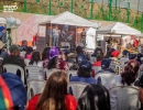 Sr alcalde dirigiéndose a la ciudadanía en su rendición de cuentas barrio Ramajal