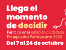 Presupuestos Participativos 2026 Puente Aranda