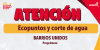 Ecopuntos y corte de agua en Barrios Unidos 